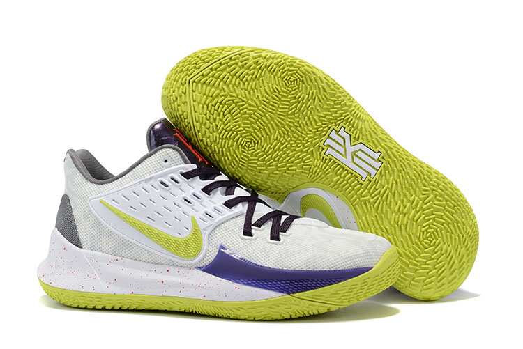 Nike Kyrie 2 Low White Fluorscent Green Blue Shoes